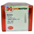 HORNADY 245731 AEROMATCH™ GESCHOSSE 6MM/.243 105GR HPBT 500 STÜCK